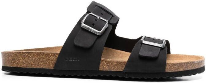 Geox Sandalen met gespsluiting Zwart