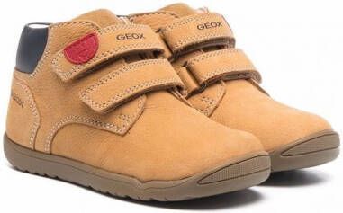 Geox Kids Sneakers met klittenband Beige