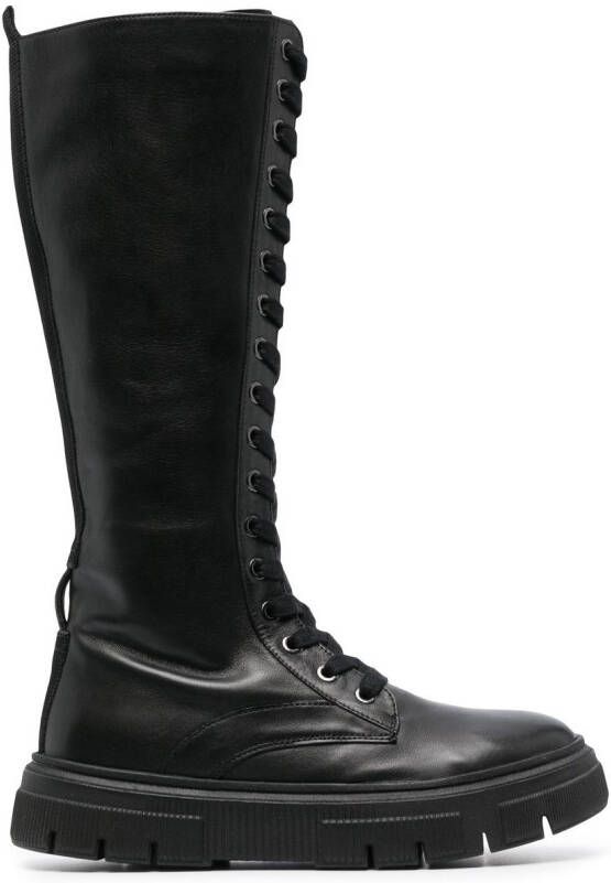 Geox Sneakers met sleehak Zwart