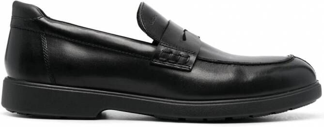 Geox Spherica EC11 leren loafers Zwart