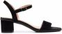 Geox Suède sandalen Zwart - Thumbnail 1
