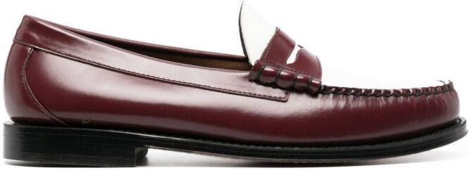 G.H. Bass & Co. Heritage leren loafers Rood