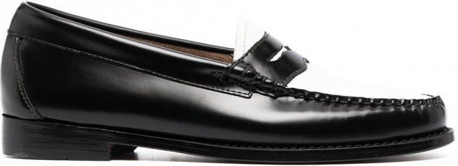G.H. Bass & Co. Loafers met colourblocking Zwart