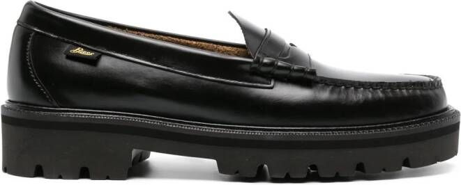 G.H. Bass & Co. Weejuns Super Lug Larson leren loafers Zwart