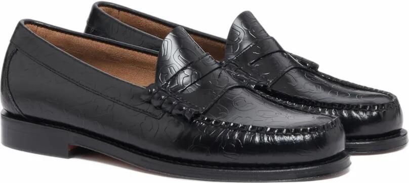 G.H.Bass x Karl Lagerfeld Weejuns embossed leather loafers Zwart - Foto 5