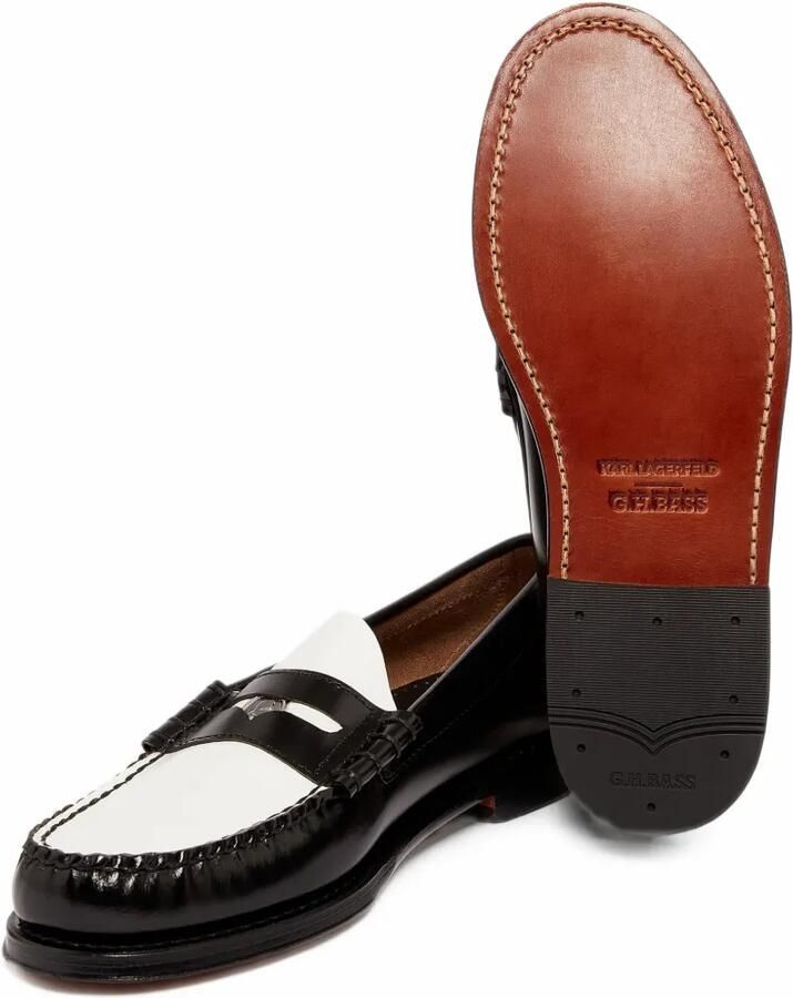 G.H.Bass x Karl Lagerfeld Weejuns penny loafers Zwart - Foto 2