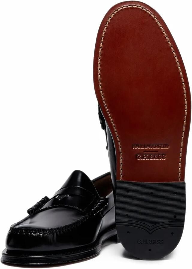 G.H.Bass x Karl Lagerfeld Weejuns penny loafers Zwart - Foto 2