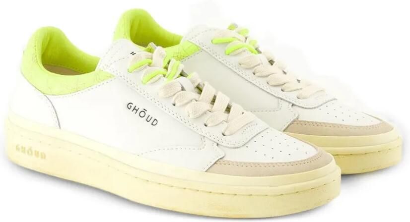 GHŌUD Pads geborstelde sneakers Wit