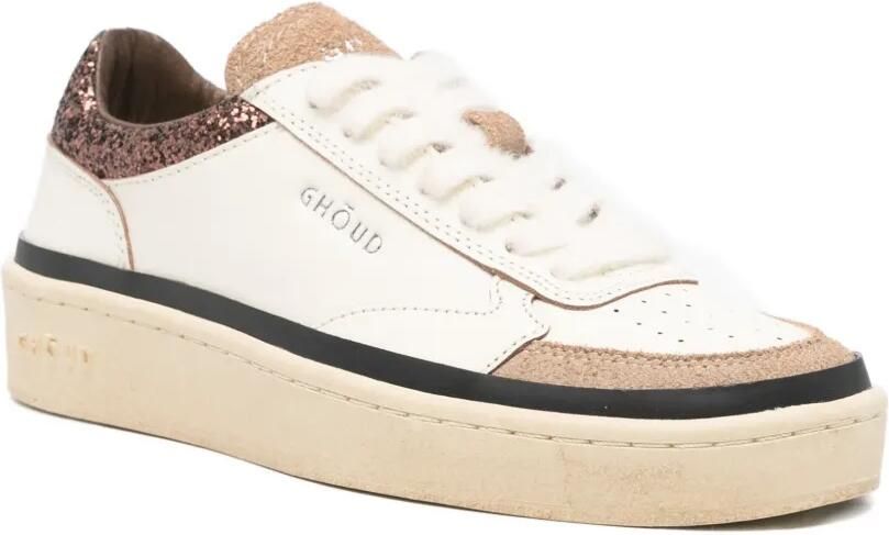 GHŌUD Pads sneakers met vlakken met glitters Beige - Foto 2