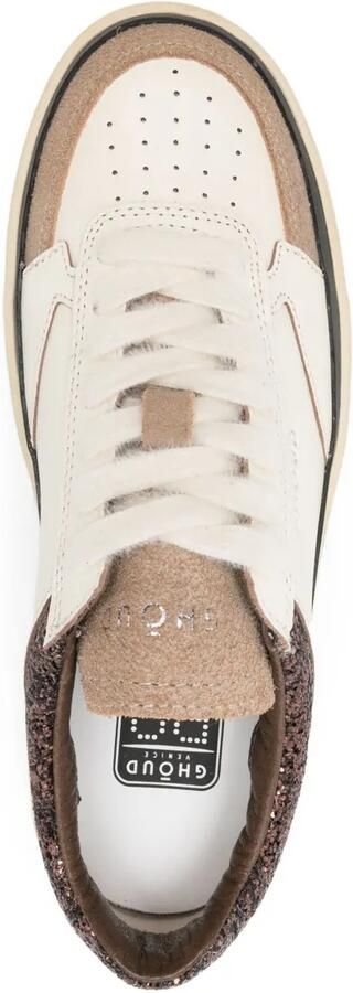 GHŌUD Pads sneakers met vlakken met glitters Beige - Foto 4
