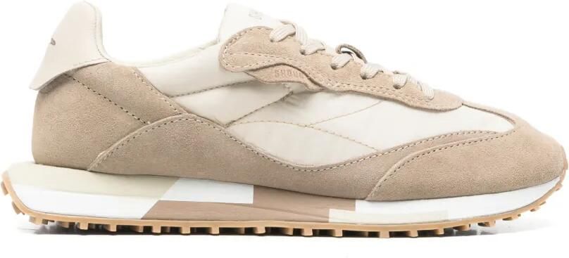 GHŌUD Sneakers met suède vlakken Beige
