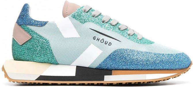 GHŌUD Sneakers met glitter vlak Blauw - Schoenen.nl