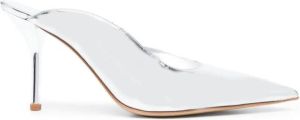 GIABORGHINI Abella muiltjes met metallic-effect Zilver
