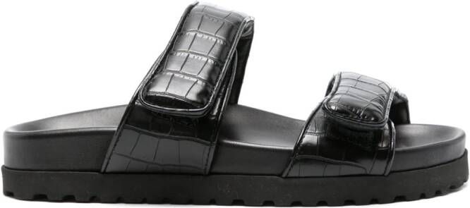 GIABORGHINI Adelaide sandalen met plateauzool Zwart
