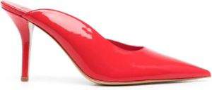 GIABORGHINI Anja leren muiltjes Rood