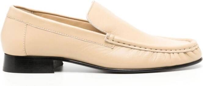 GIABORGHINI Bodil leren loafers Beige