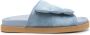 GIABORGHINI Slippers met camouflageprint Blauw - Thumbnail 1