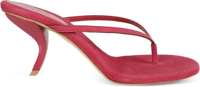 GIABORGHINI Aurorina leren sandalen Rood