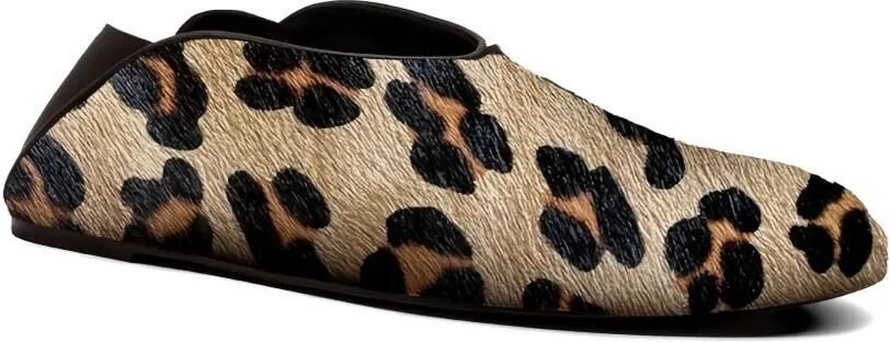 GIABORGHINI Granny muiltjes met luipaardprint Beige - Foto 2