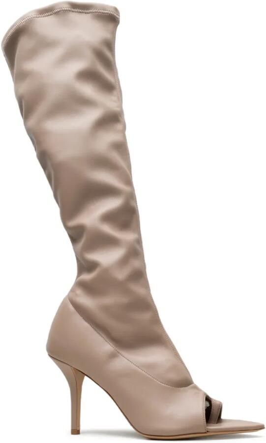 GIABORGHINI Laarzen met open neus Beige