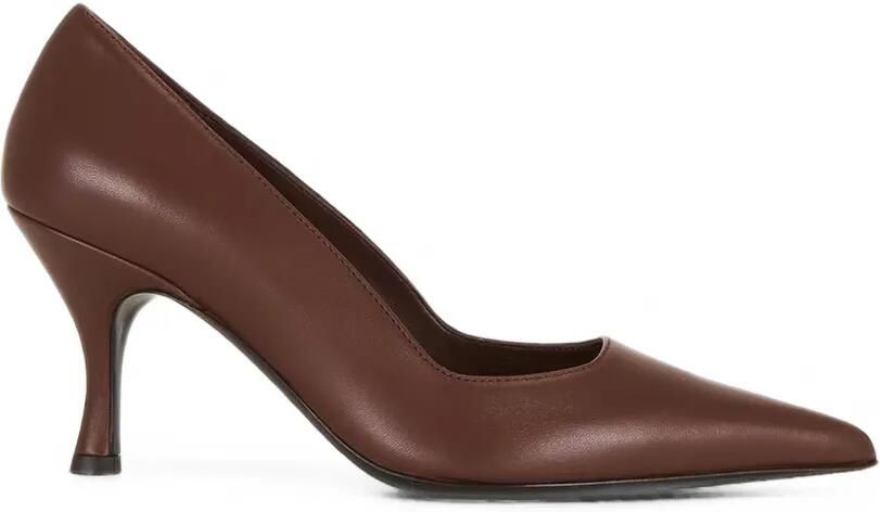 GIABORGHINI Monserrat pumps met puntige neus Bruin
