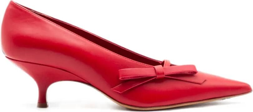 GIABORGHINI Oli pumps met strikdetail Rood
