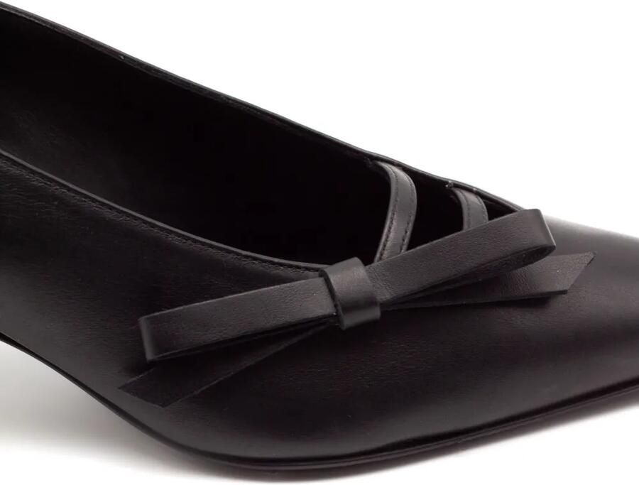 GIABORGHINI Oli pumps met strikdetail Zwart - Foto 3