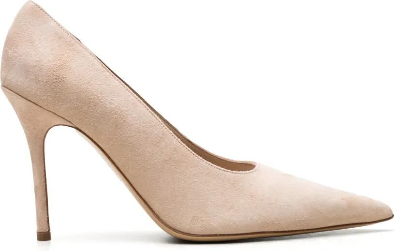 GIABORGHINI Pumps met puntige neus Beige