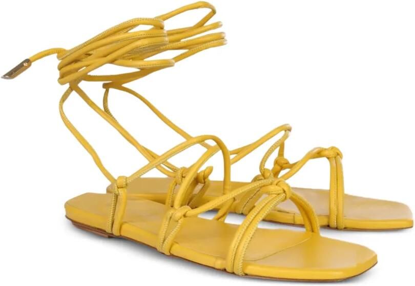 GIABORGHINI Sandalen met open neus Geel - Foto 3