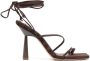 GIABORGHINI GIA RHW Rosie suède sandalen Bruin - Thumbnail 1