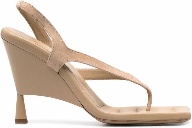 GIABORGHINI Leren sandalen Beige