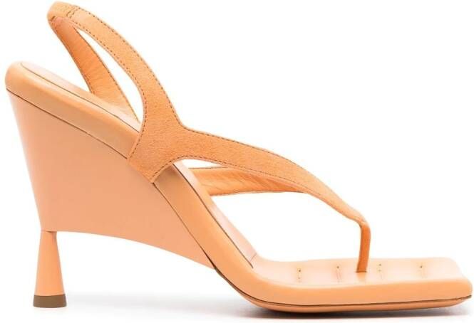 GIABORGHINI Leren sandalen Oranje