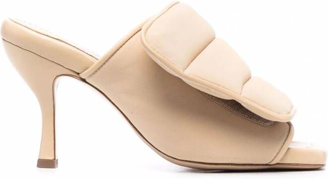 GIABORGHINI Muiltjes met klittenband Beige