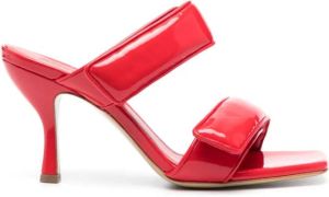GIABORGHINI Perni sandalen met dubbele bandjes Rood