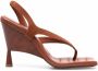 GIABORGHINI Rose slingback sandalen Bruin - Thumbnail 1