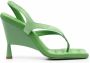 GIABORGHINI Rosie 12 leren sandalen Groen - Thumbnail 1