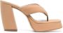 GIABORGHINI Sandalen met teenbandje Beige - Thumbnail 1