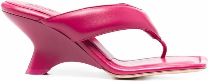 GIABORGHINI Teenslippers met hak Roze