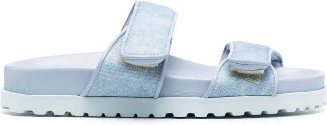 GIABORGHINI Slippers met klittenband Blauw