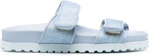 GIABORGHINI Slippers met klittenband Blauw