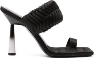 GIABORGHINI x Rosie geweven sandalen Zwart