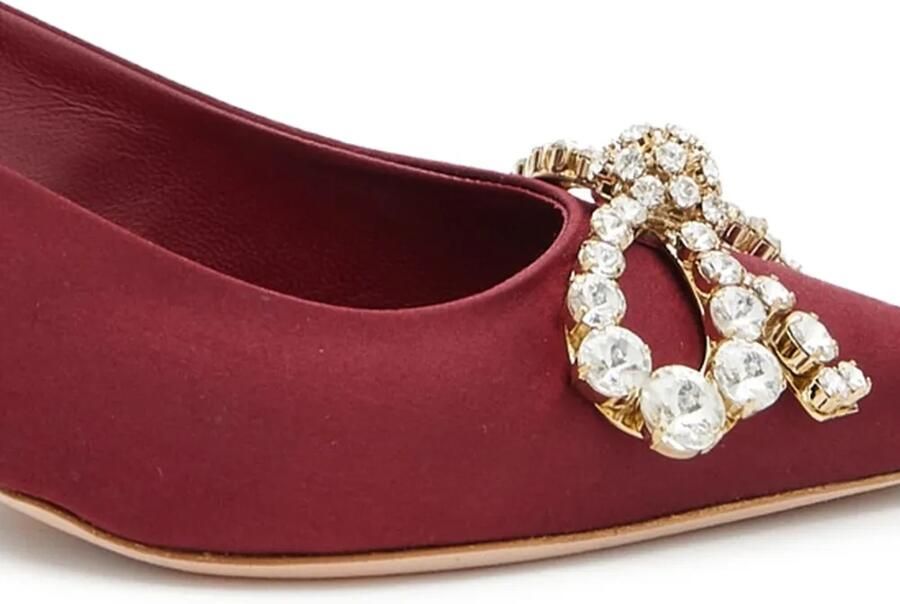 Giambattista Valli 40 mm slingback pumps met kristallen Rood - Foto 2