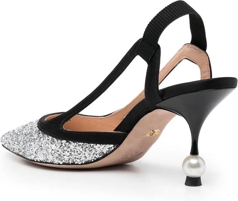Giambattista Valli Pumps met glitter detail Zwart - Foto 2