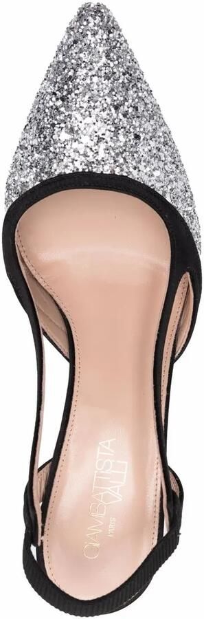Giambattista Valli Pumps met glitter detail Zwart - Foto 4