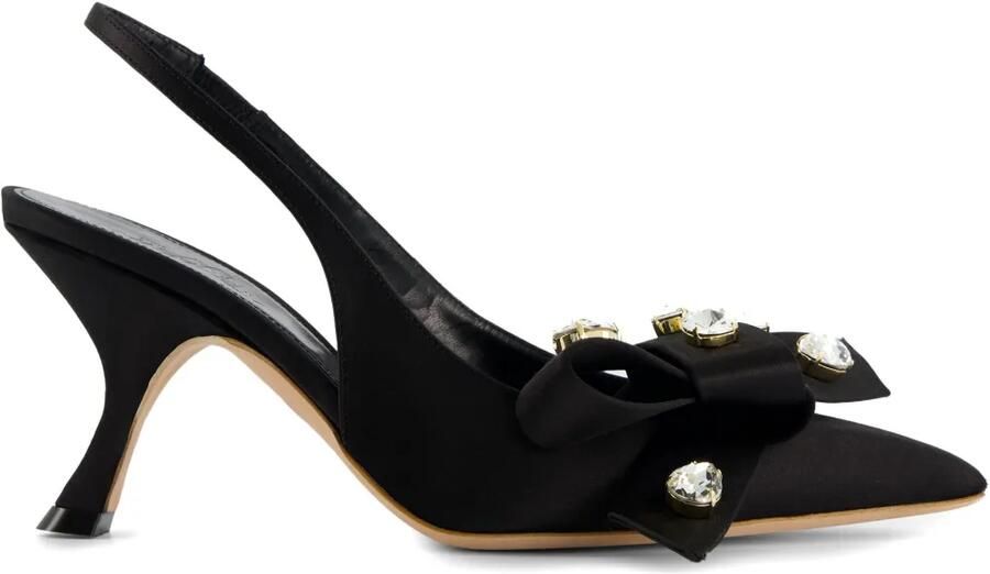 Giambattista Valli Pumps met strikdetail Zwart