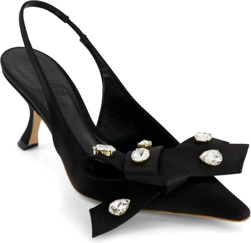 Giambattista Valli Pumps met strikdetail Zwart - Foto 4