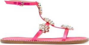 Giambattista Valli Jaipur verfraaide sandalen Roze