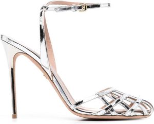 Giambattista Valli Panier leren sandalen Grijs