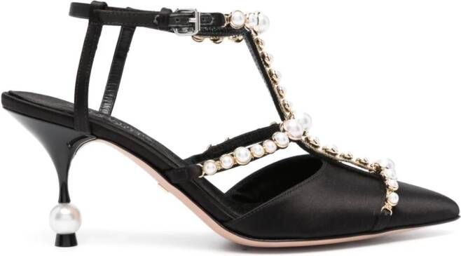 Giambattista Valli Pumps met parel detail Zwart