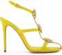 Giambattista Valli Sandalen met bloemenpatch Geel - Thumbnail 1